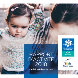 CAF Touraine // Evolution de la charte graphique et refonte du rapport d’activité en version digitale 