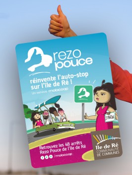 Communauté de Communes de l'île de Ré // Identité mobilité et tourisme Rezo Pouce 