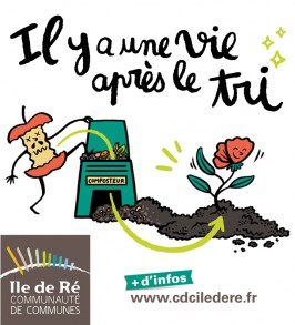 Communauté de Communes de l'Ile de Ré // Campagne de communication sur les bennes des camions de collecte