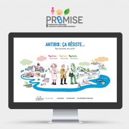 CHU de Bordeaux // Site interactif pédagogique sur l'antibiorésistance