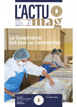 Coopérative Laitière de la Sèvre // Création de la maquette du magazine interne