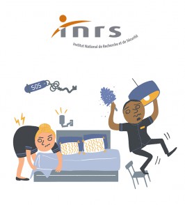 INRS // Illustrations pour dépliant hôtellerie