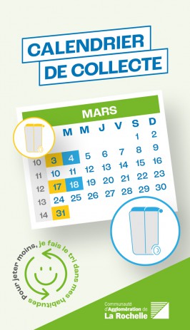 SUEZ - Agglomération de La Rochelle // Calendriers de collecte des déchets 2025